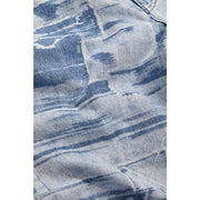 5 POCKET LASER PRINTED PATCHED PANTS