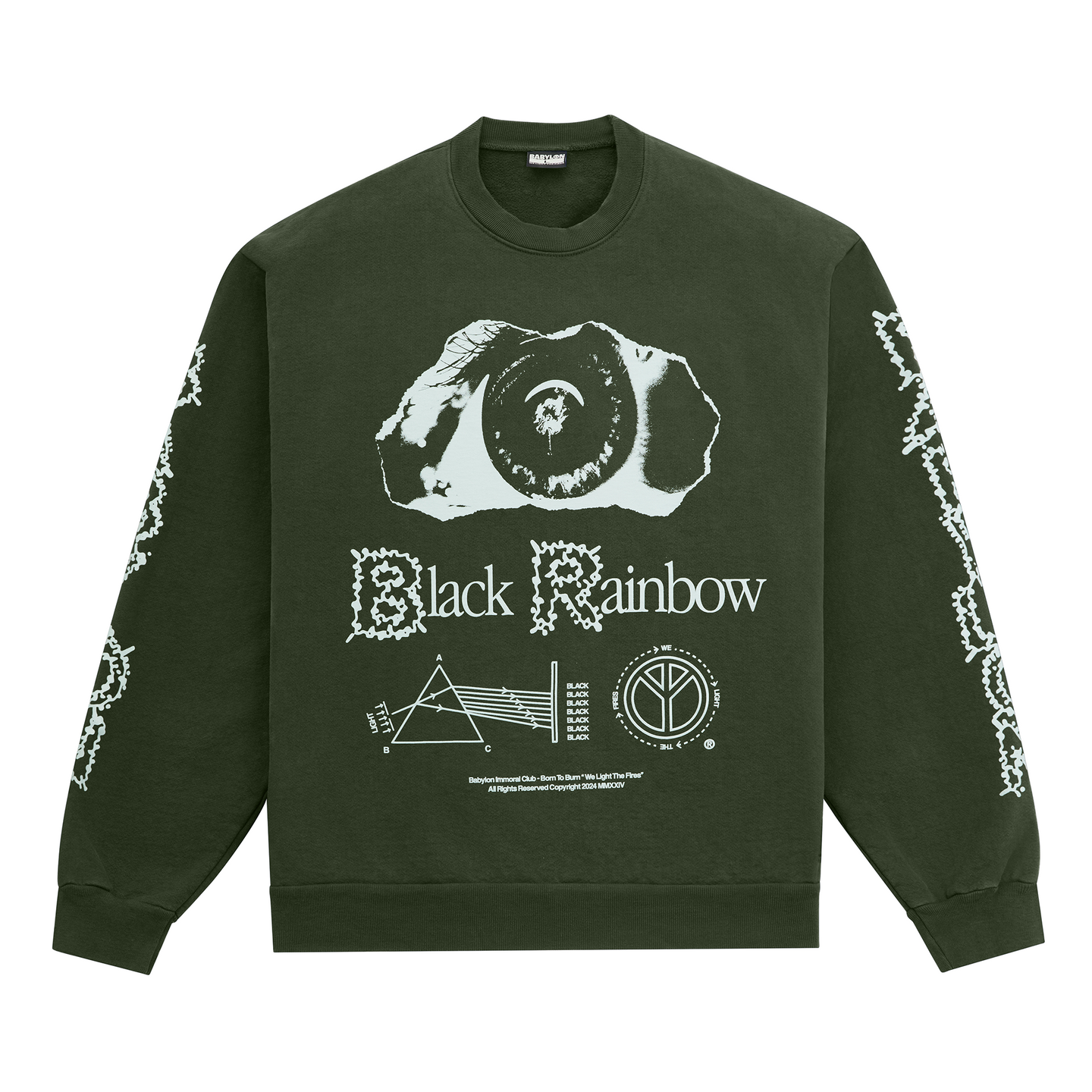 BLACK RAINBOW LONG-SLEEVE T-SHIRT