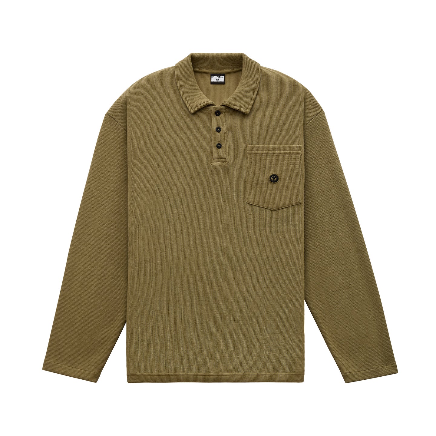 LONG SLEEVE KNIT POLO