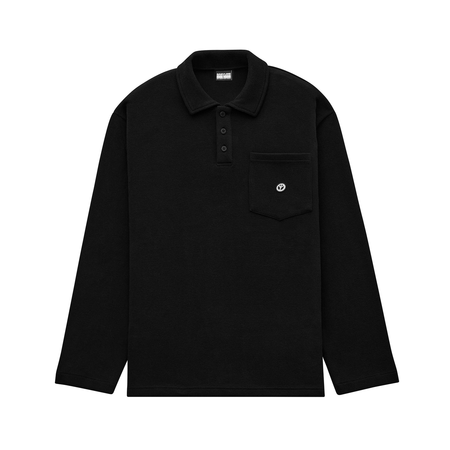 LONG SLEEVE KNIT POLO
