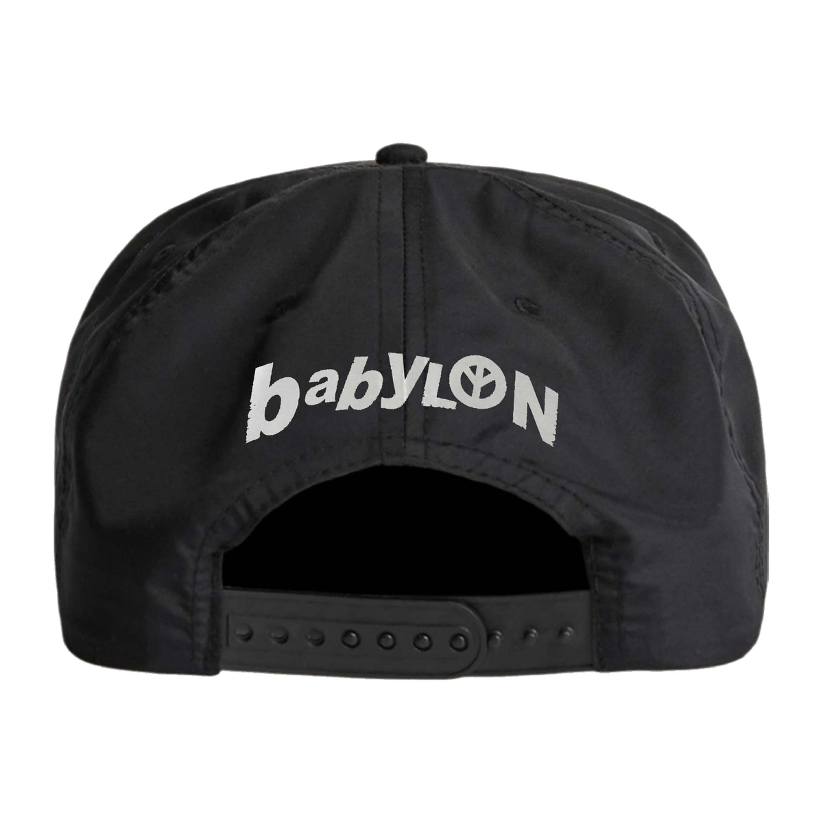 MISFITS LOGO CAP — BLACK — back view