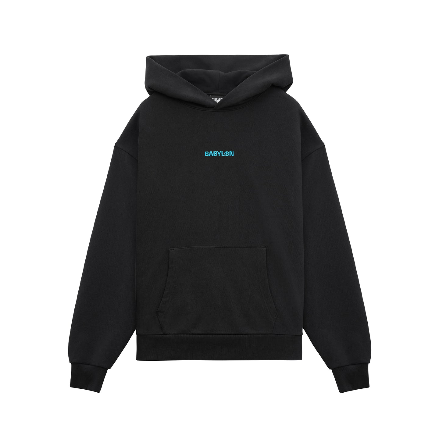 SHOP HOODIE - CYAN LOGO