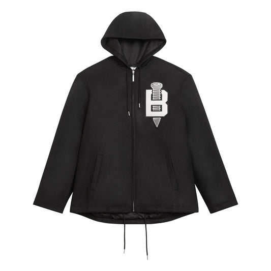 WOOL ZIP HOOD JACKET