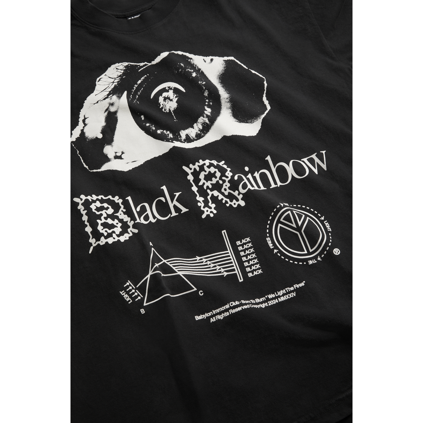 BLACK RAINBOW LONG-SLEEVE T-SHIRT