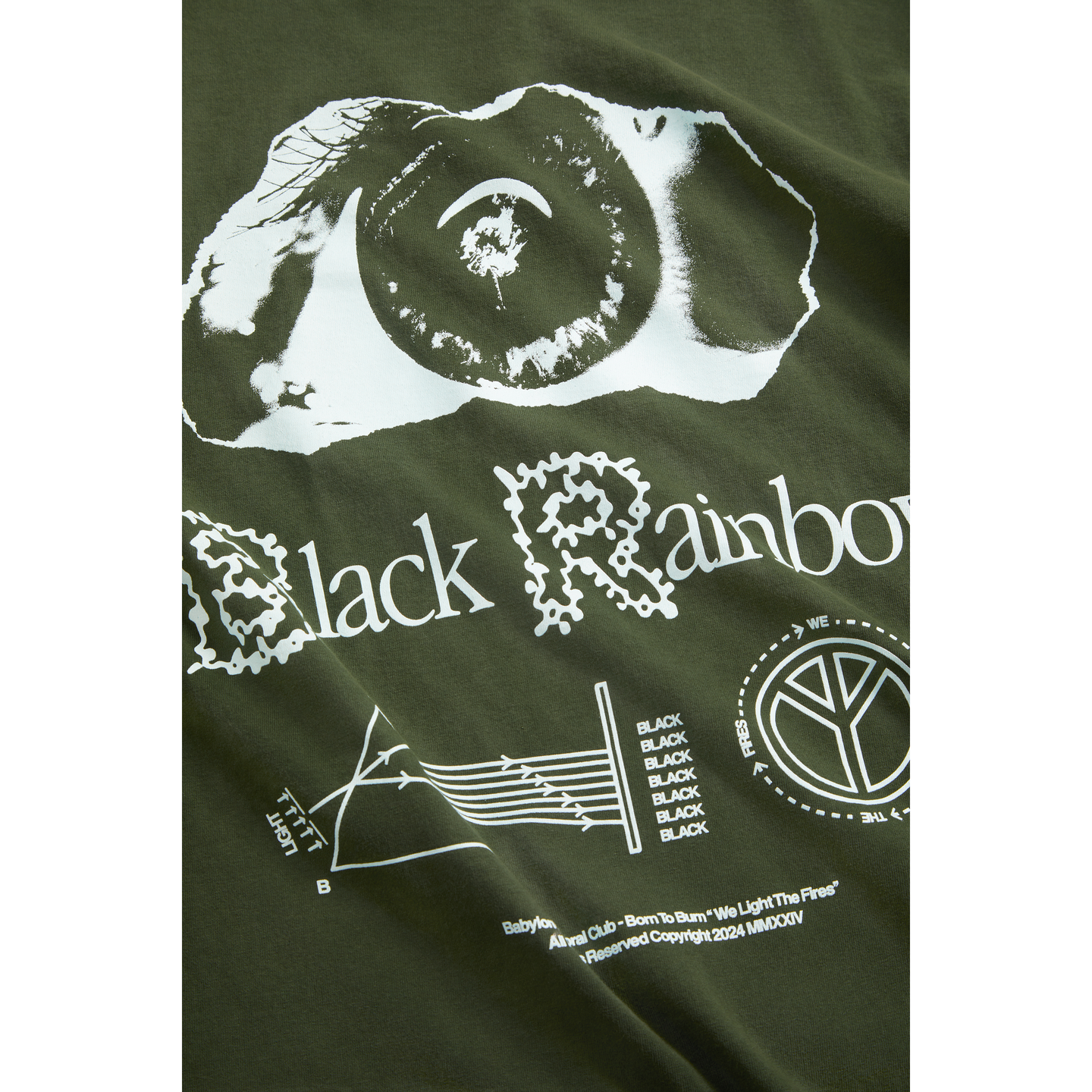 BLACK RAINBOW LONG-SLEEVE T-SHIRT