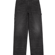 DOUBLE KNEE PANT BLACK